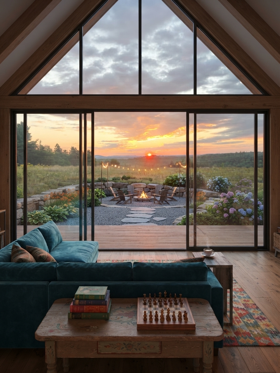 View across the blueberry barrens